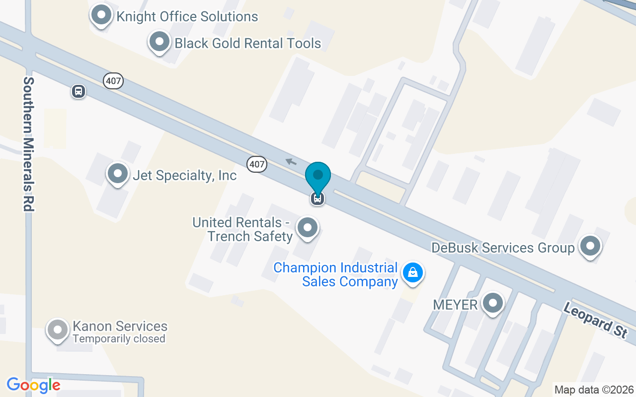 Map showing the location of 6841 Leopard
