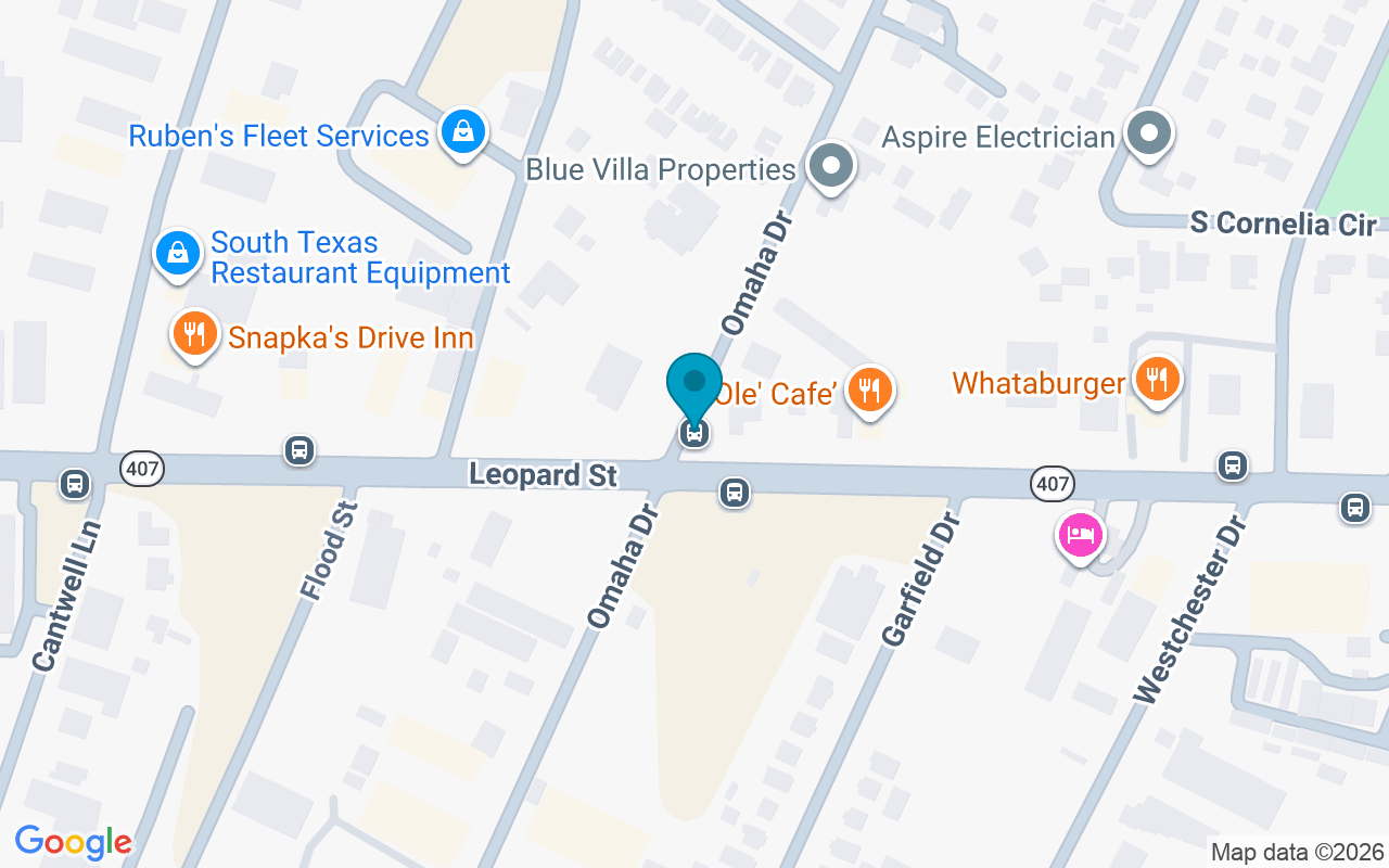 Map showing the location of Omaha @ Leopard