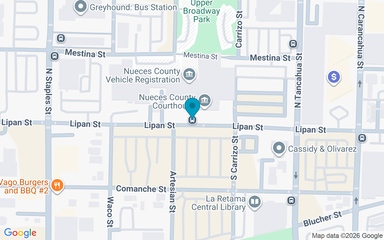 Map showing the location of Lipan @ Artesian
