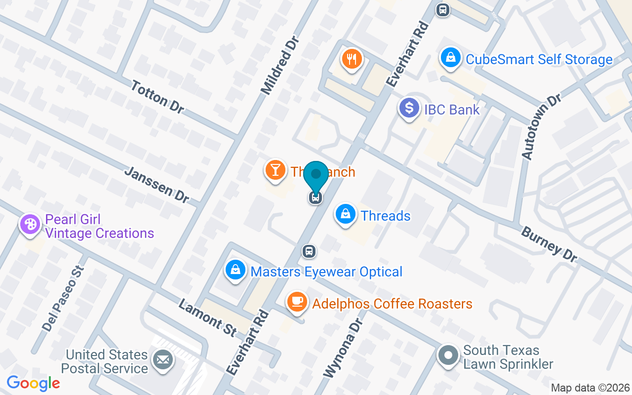 Map showing the location of 4801 Everhart