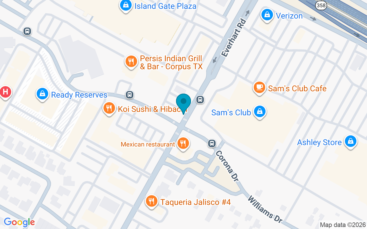 Map showing the location of Everhart @ Corona