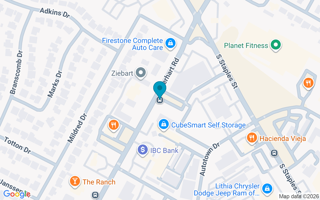 Map showing the location of Everhart @ Burney