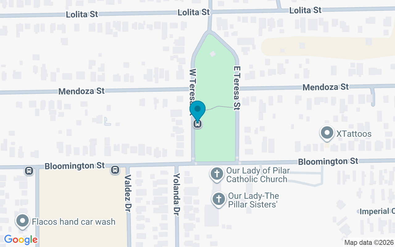 Map showing the location of Theresa @ Mendoza