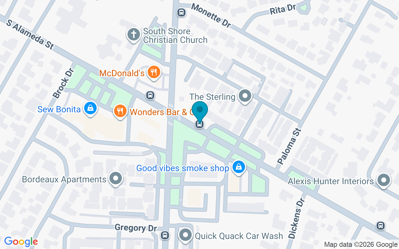 Map showing the location of Alameda @ Airline