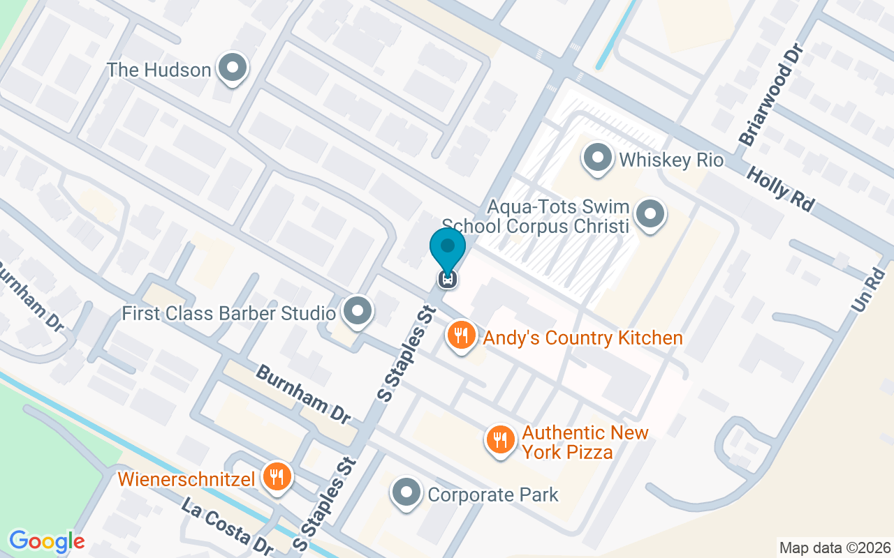 Map showing the location of Staples @ Holly