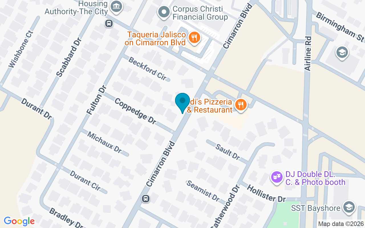 Map showing the location of Cimarron @ Coppedge