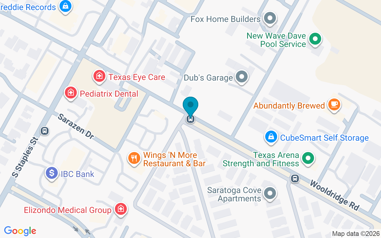 Map showing the location of Wooldridge @ Saratoga