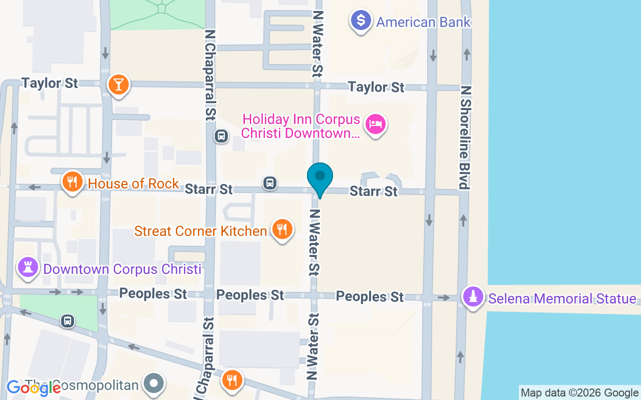Map showing the location of Water @ Starr