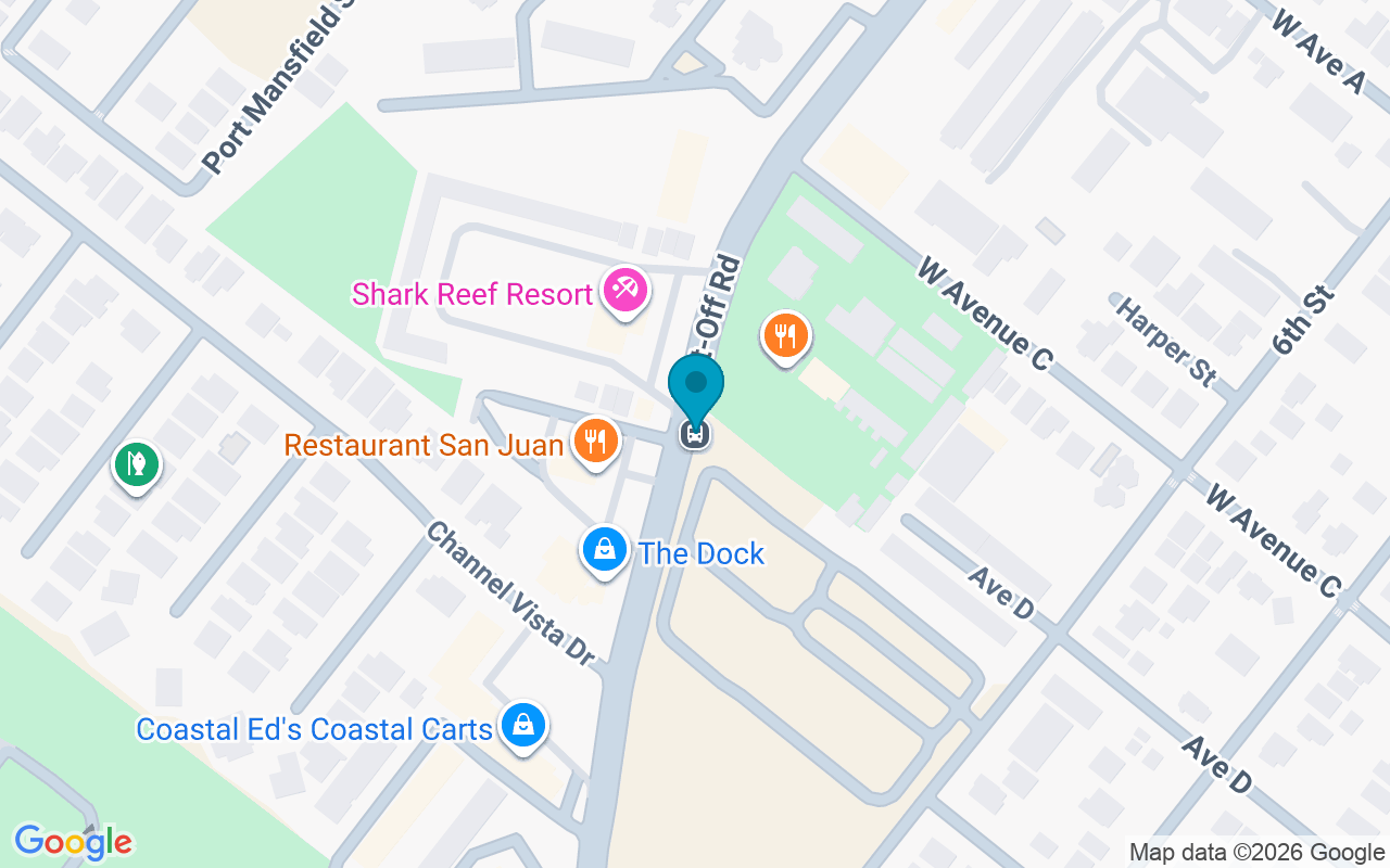 Map showing the location of Cutoff Rd @ Tropic Isl