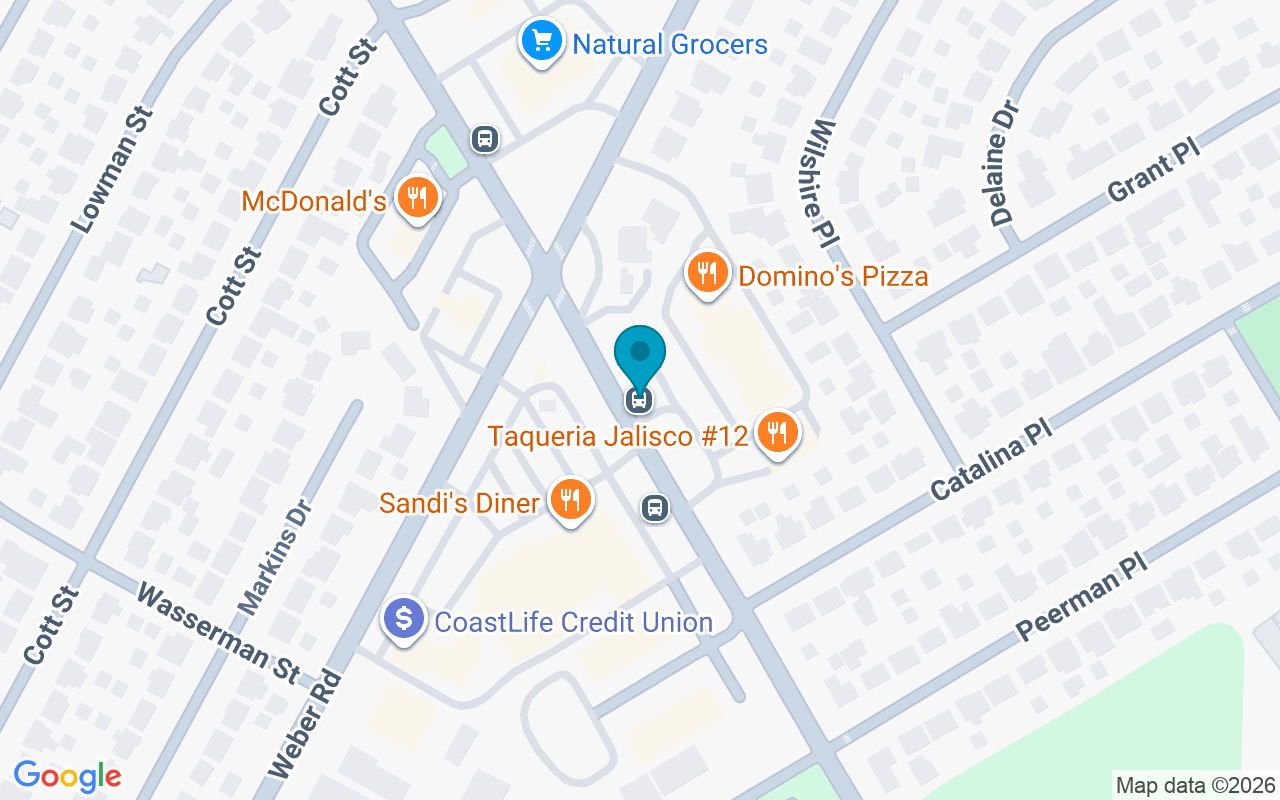 Map showing the location of Staples @ Weber