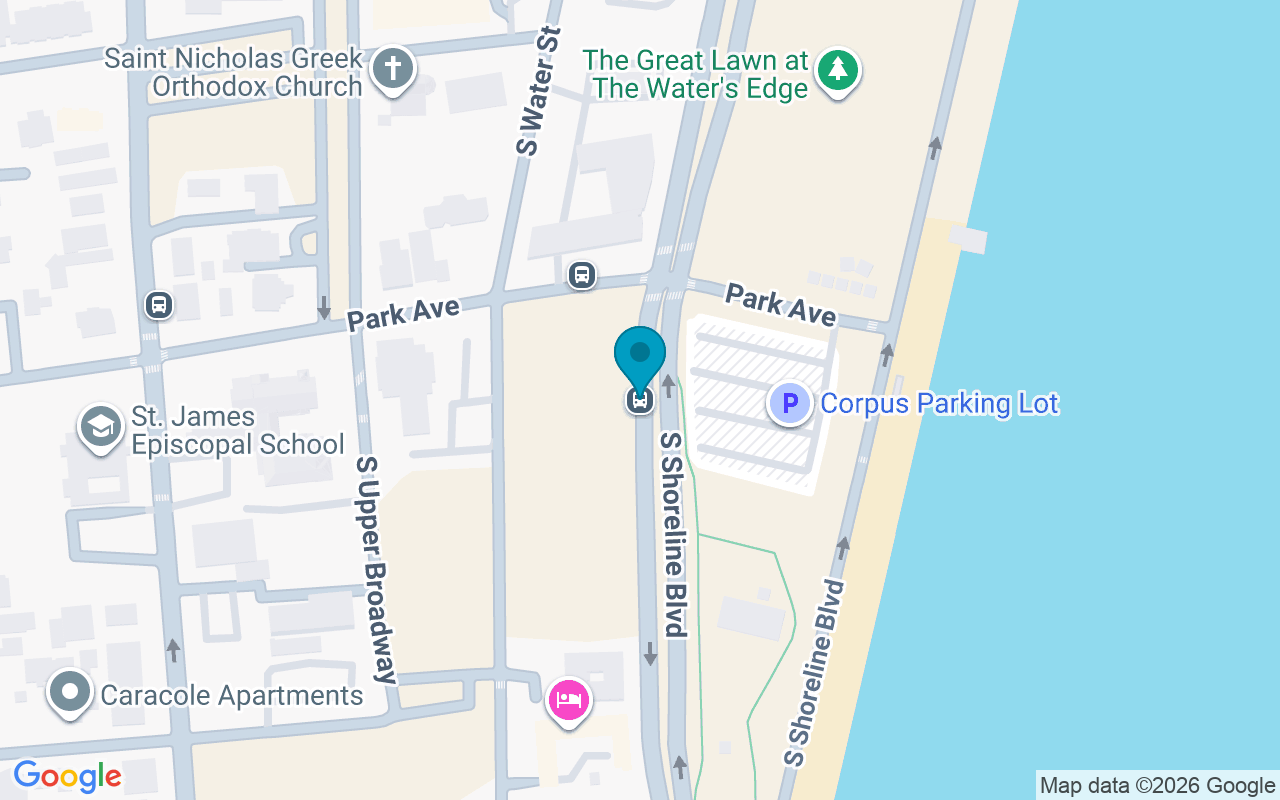 Map showing the location of Shoreline @ Park