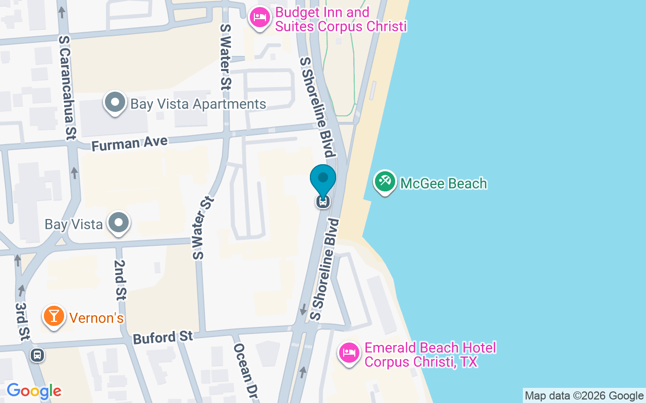 Map showing the location of Shoreline @ Bufo