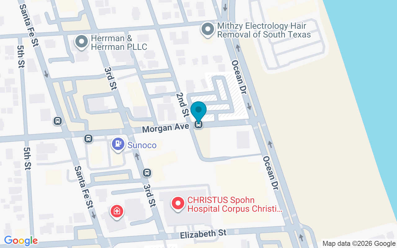 Map showing the location of Morgan @ 2nd Str