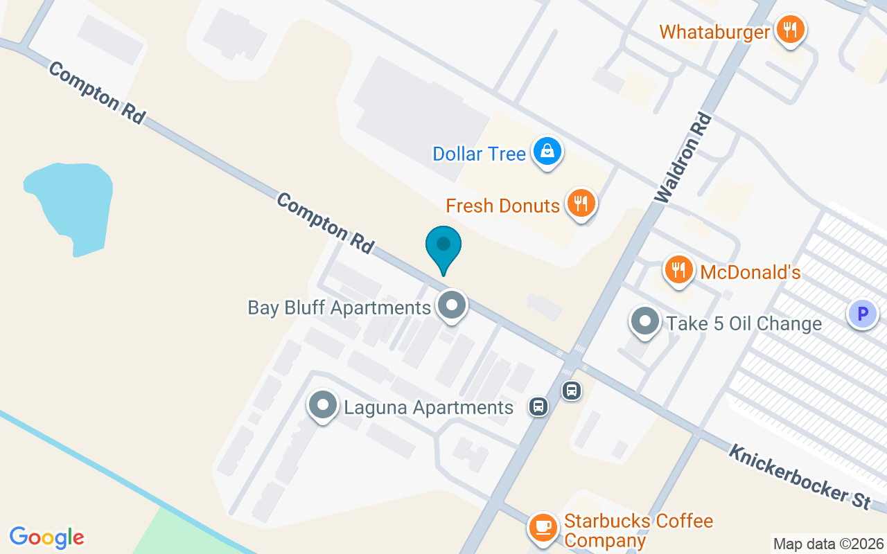 Map showing the location of Compton @ Waldron