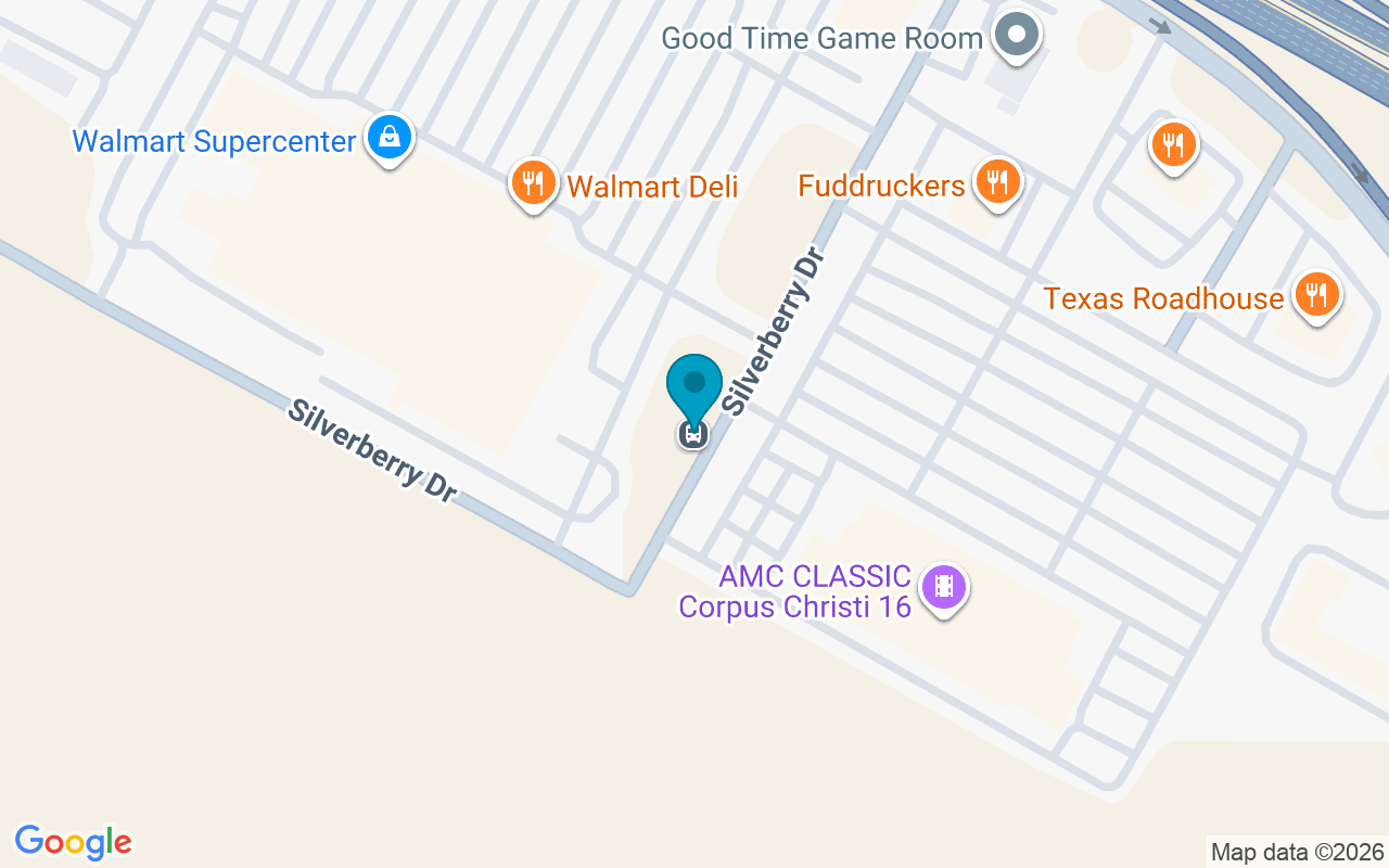 Map showing the location of Wal Mart