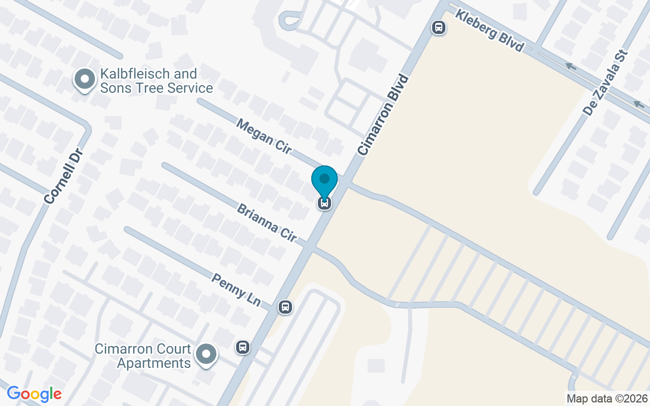 Map showing the location of Cimarron @ Megan