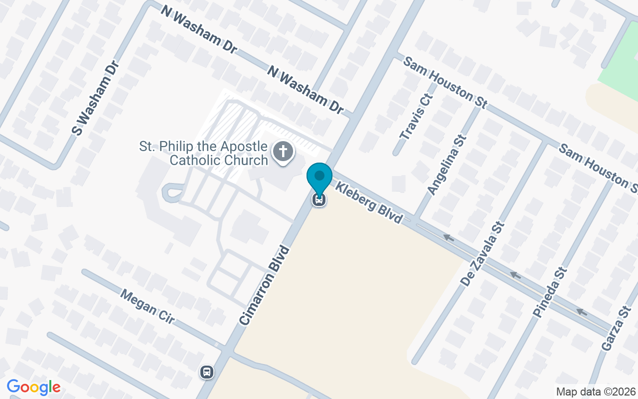 Map showing the location of Cimarron @ Church