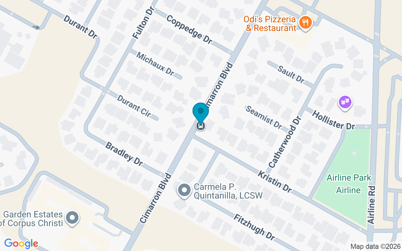 Map showing the location of Cimarron @ Kristin