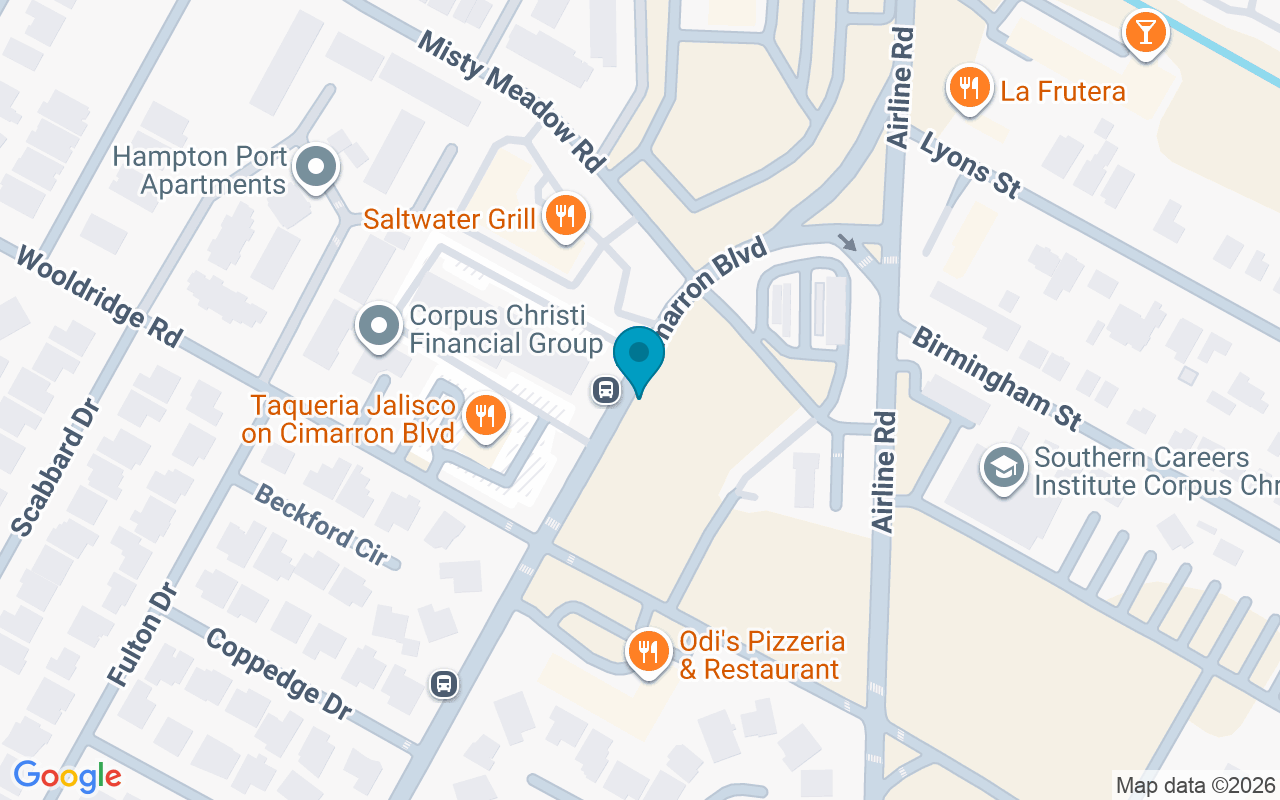Map showing the location of Cimarron @ Misty