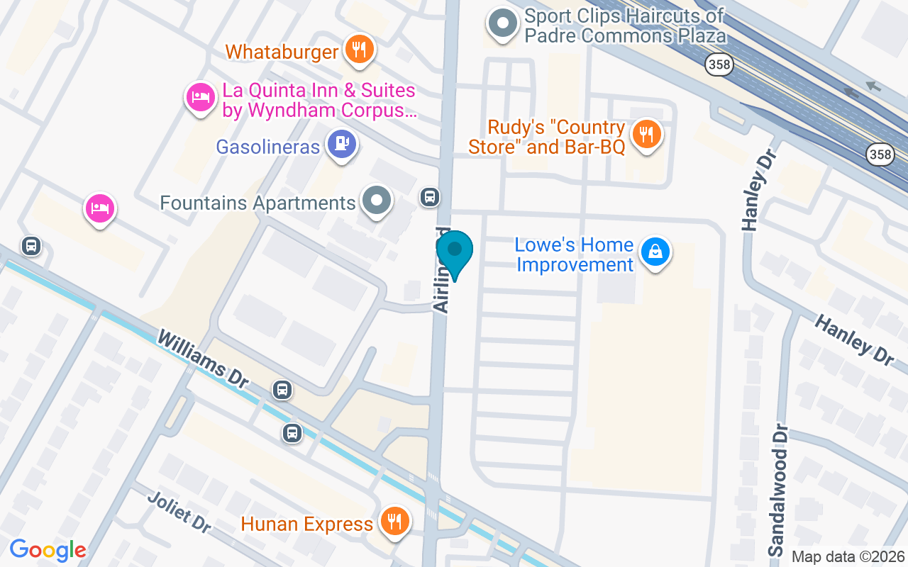 Map showing the location of Airline @ Lowes