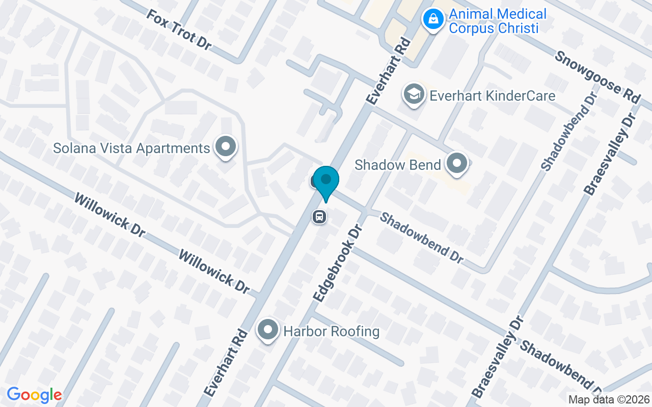 Map showing the location of Everhart @ Shadowbend