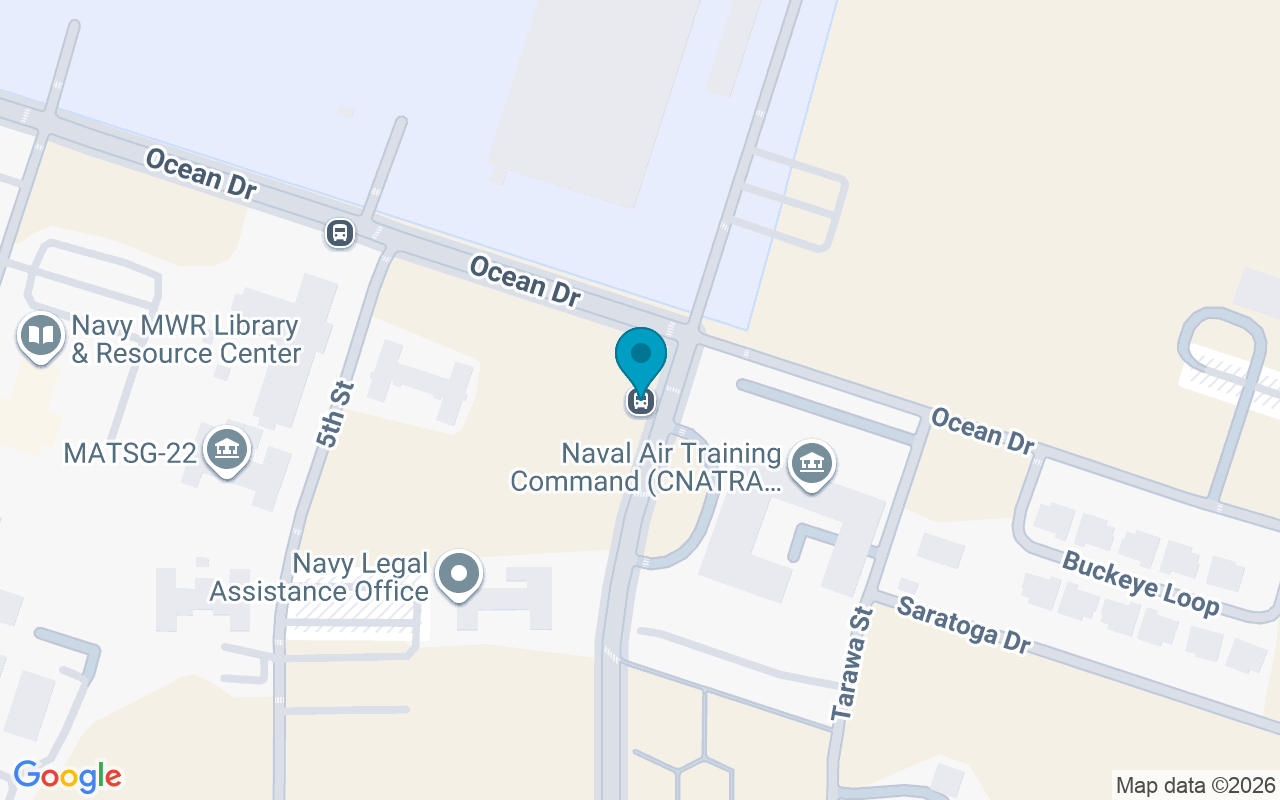 Map showing the location of Ocean @ Lexingto