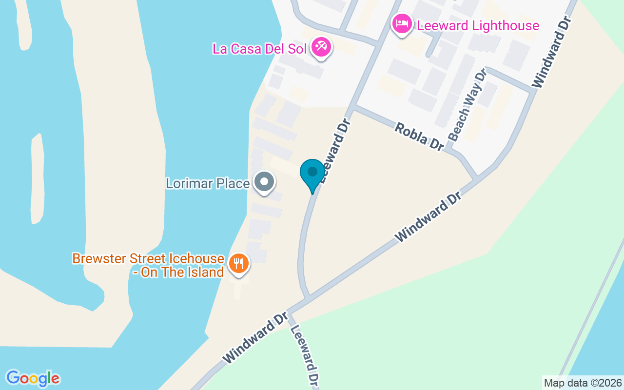 Map showing the location of 15209 Leeward