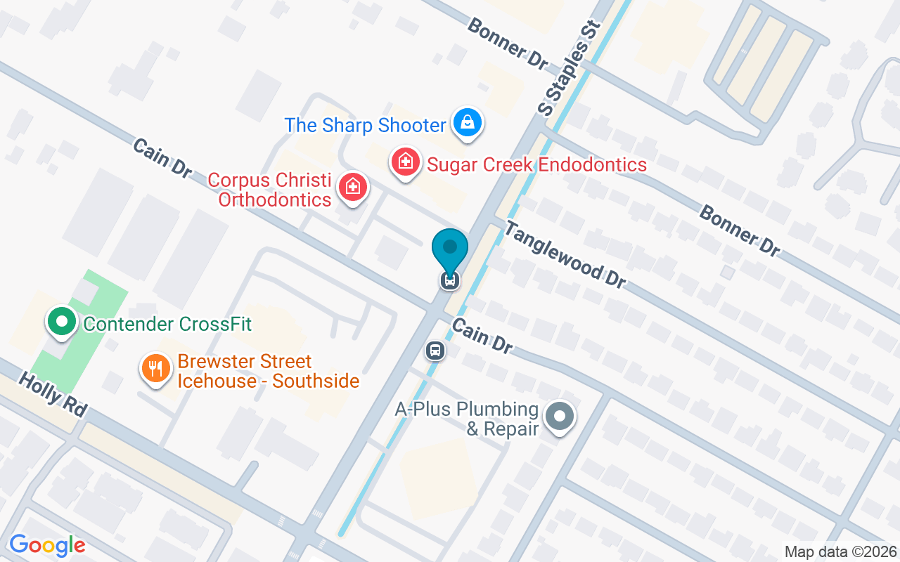 Map showing the location of 5525 Staples