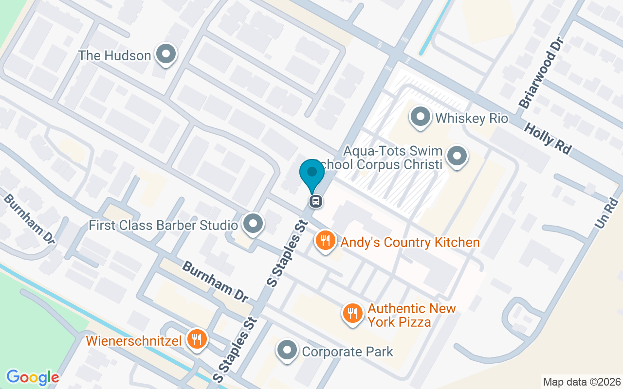Map showing the location of 5757 Staples