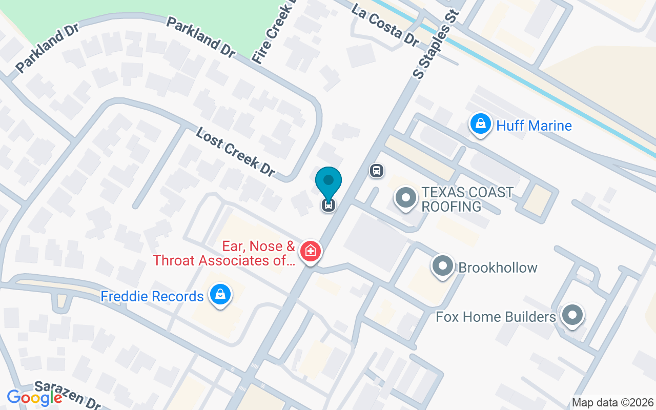 Map showing the location of 5959 Staples