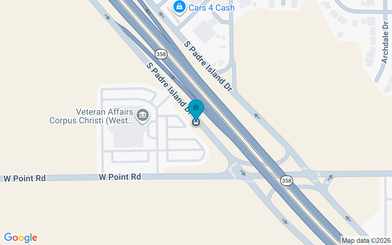 Map showing the location of VA Clinic @ SPID