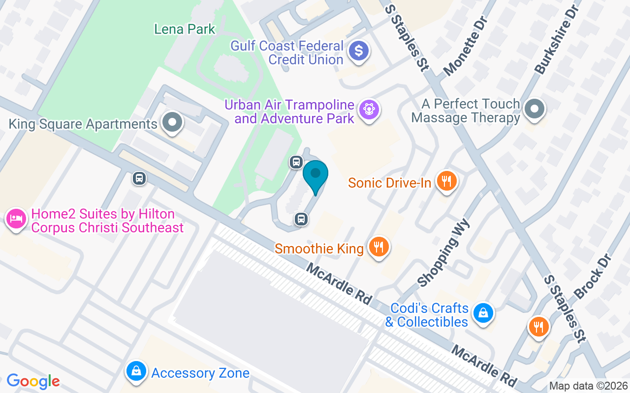 Map showing the location of Southside Station Bay G