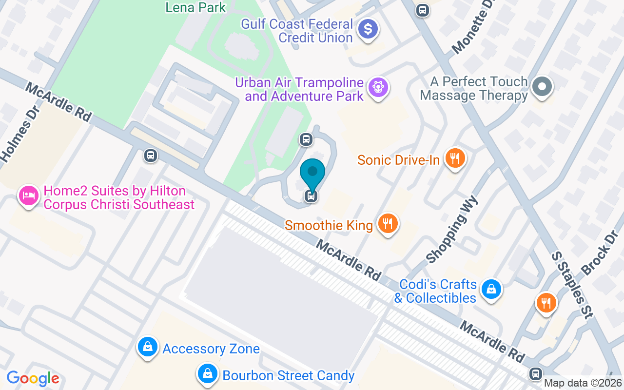 Map showing the location of Southside Station Bay J