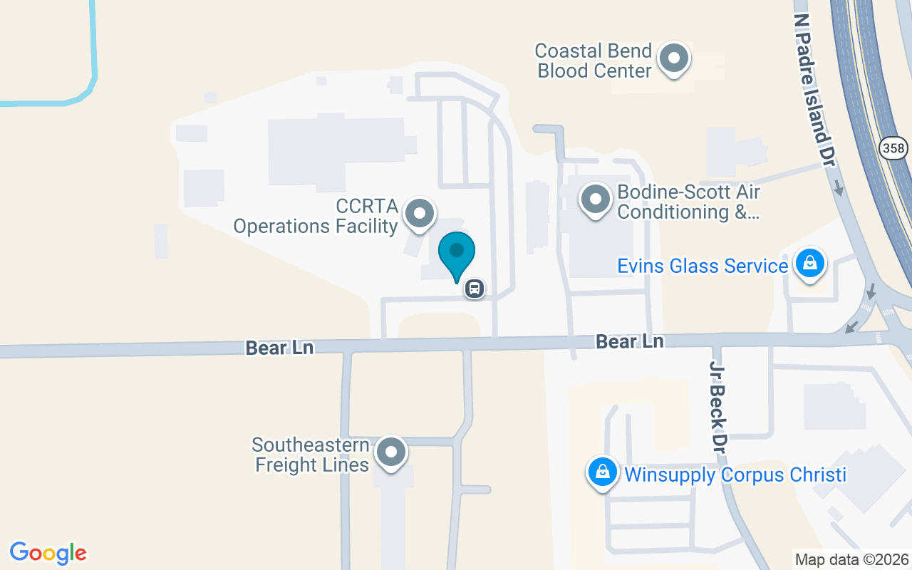 Map showing the location of RTA Operations