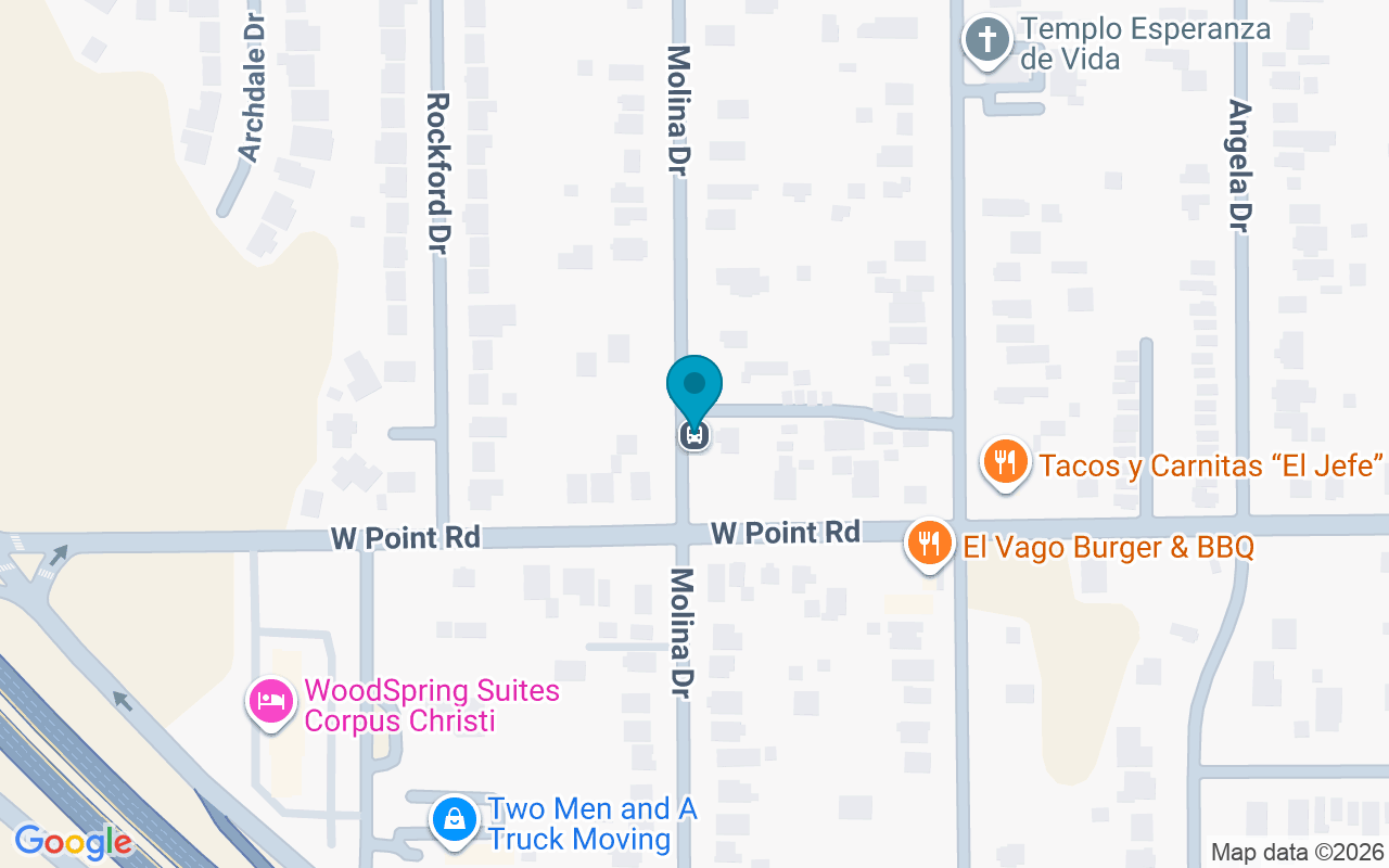 Map showing the location of West Point @ Molina