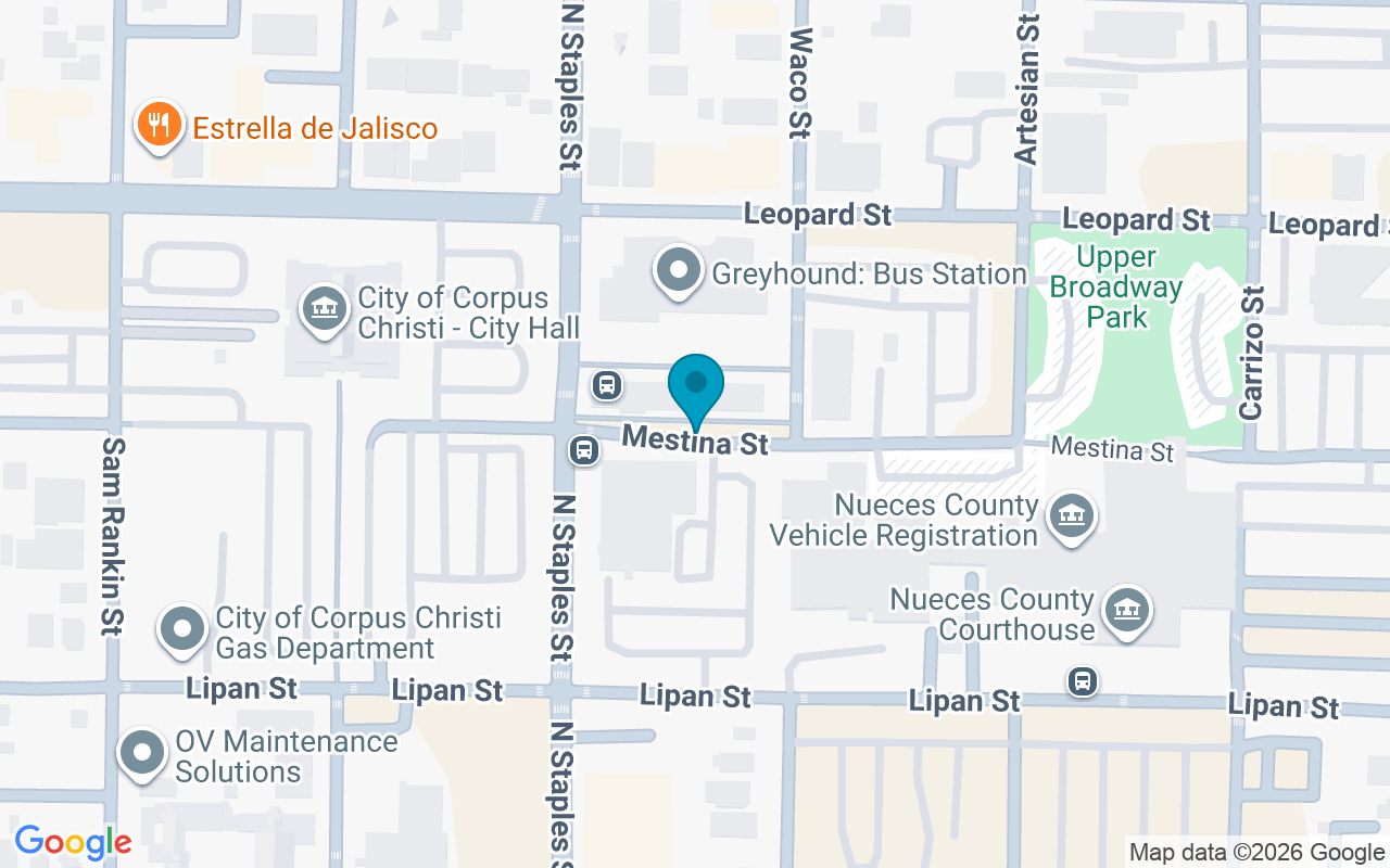 Map showing the location of Staples St Station Lane M