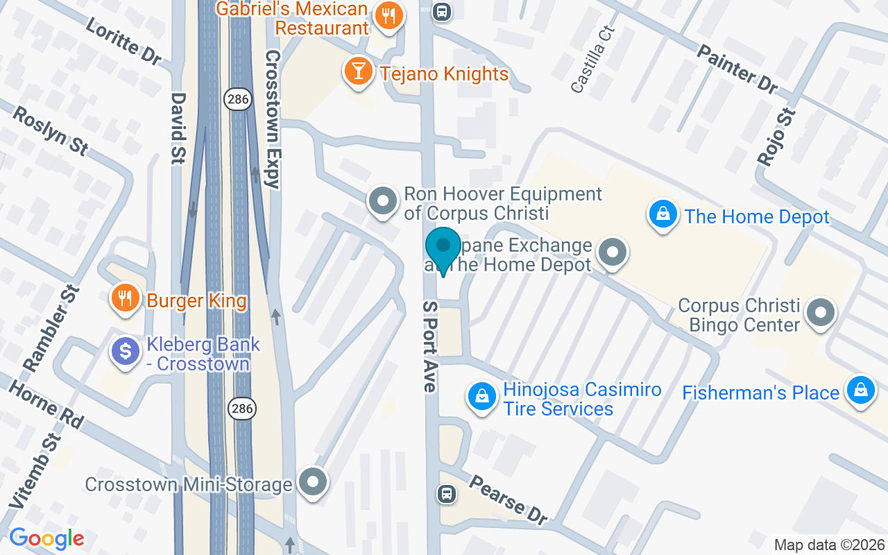 Map showing the location of Port @ Home Depot