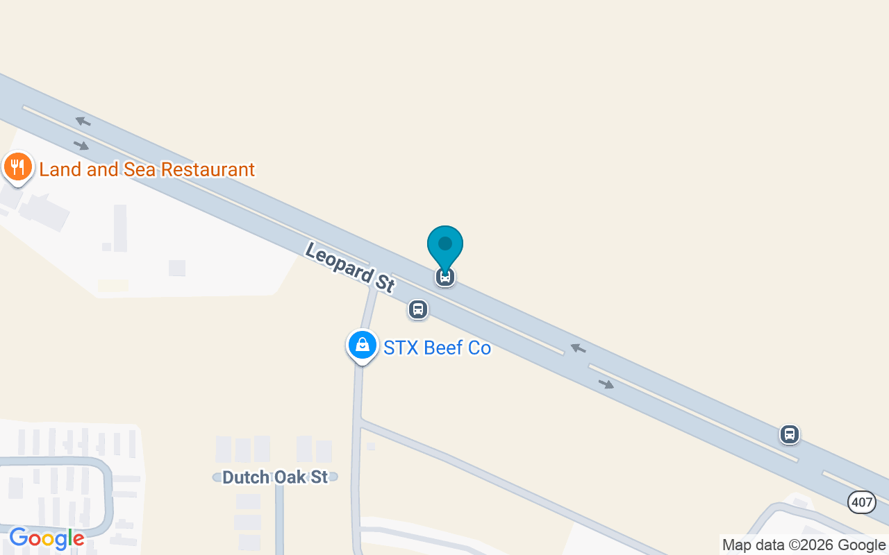 Map showing the location of Leopard @ Stx Beef