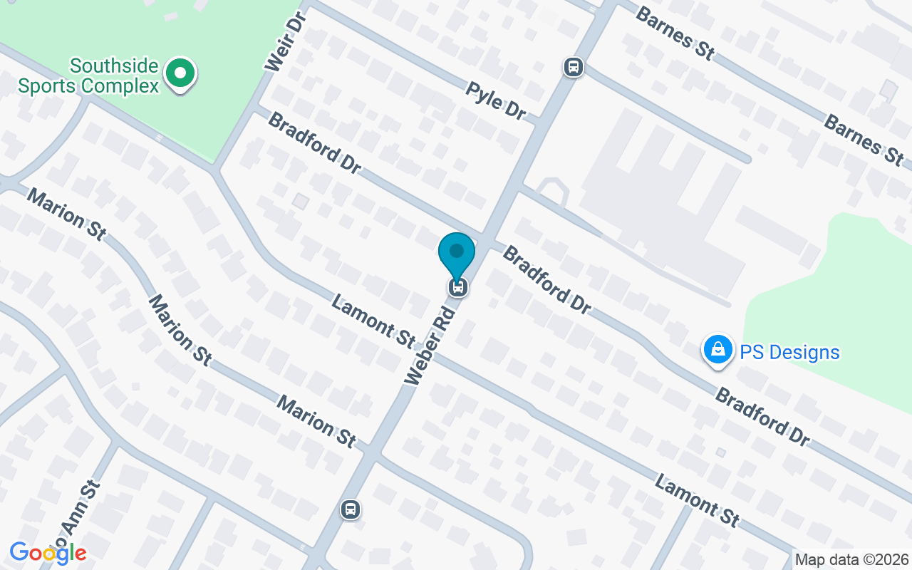 Map showing the location of Weber @ Lamont