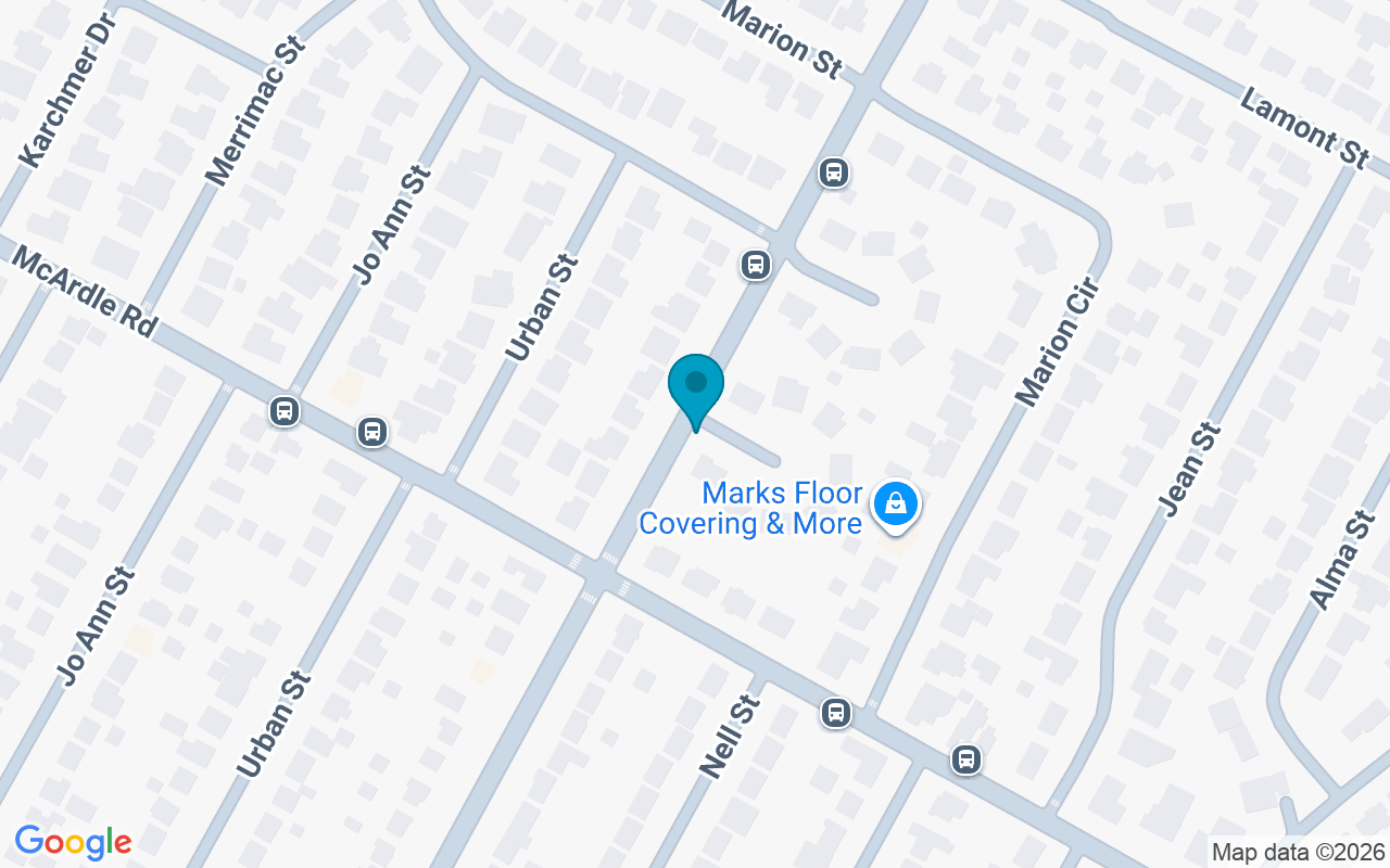 Map showing the location of Weber @ McArdle