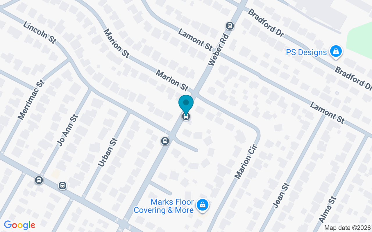 Map showing the location of Weber @ Marion
